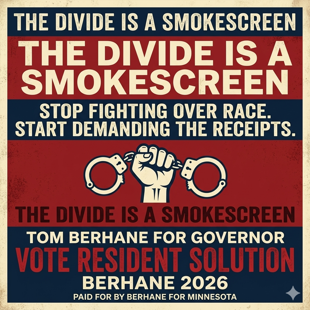 The Divide Is a Smokescreen — Tom Berhane for Governor 2026